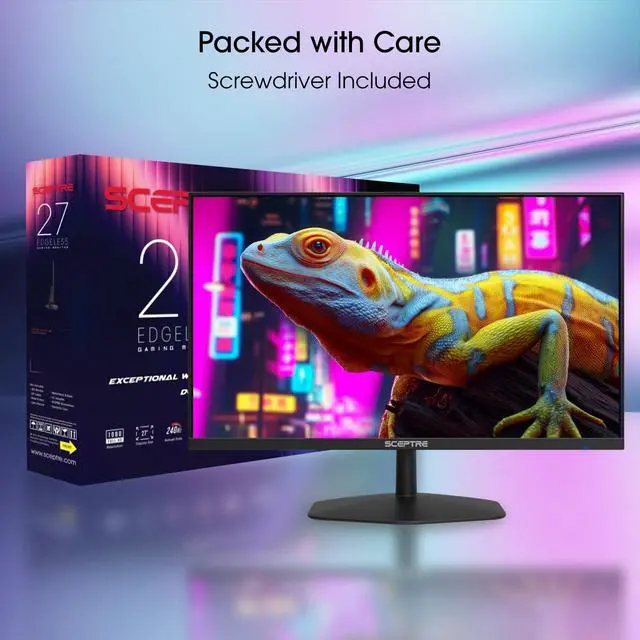 Alt view image 3 of 7 - New! 27-inch IPS Gaming Monitor up to 240Hz DisplayPort HDMI Build-in Speakers, Machine Black 2027 (E275B-FP240 Series)