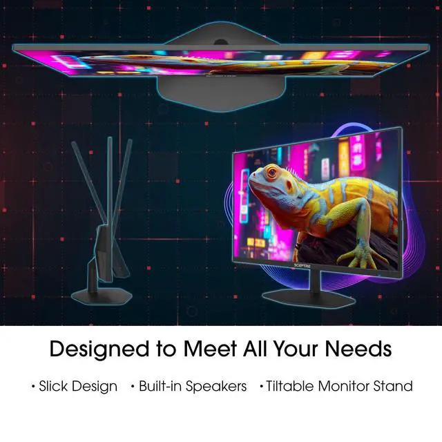 Alt view image 6 of 7 - New! 27-inch IPS Gaming Monitor up to 240Hz DisplayPort HDMI Build-in Speakers, Machine Black 2027 (E275B-FP240 Series)