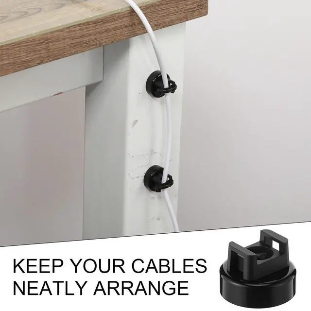 Alt view image 4 of 6 - 24 Pieces Magnet Zip Tie Mount 22 mm Heavy-duty Magnetic Zip Tie Mounts 22LBS Strong Multipurpose Wire Cable Holder Mount for Home Office Wire Management Marine Electrical Wiring