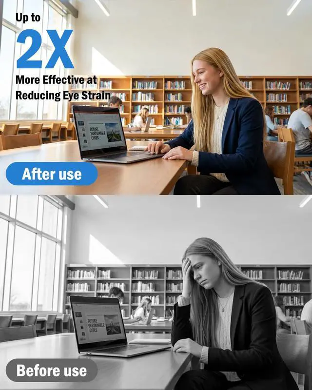 Alt view image 2 of 7 - 2-Pack Anti Glare Matte Laptop Screen Protector Compatible with 2026 MacBook Neo 13 inch with A18 Pro Chip - Eye Protection Screen Guard for Students and Programmers