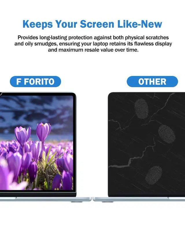 Alt view image 5 of 7 - 2-Pack Anti Glare Matte Laptop Screen Protector Compatible with 2026 MacBook Neo 13 inch with A18 Pro Chip - Eye Protection Screen Guard for Students and Programmers