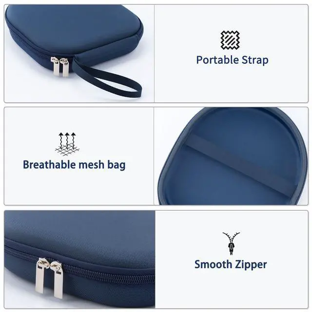 Alt view image 3 of 7 - Case Compatible with JBL Tune 510BT 520BT 720BT 770NC 660NC 670NC, and Sony WH-CH720N WH-CH520 WH-CH510 Noise Canceling Wireless Headphones, Portable Travel Cases (Blue)
