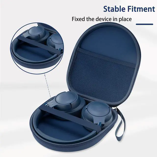 Alt view image 4 of 7 - Case Compatible with JBL Tune 510BT 520BT 720BT 770NC 660NC 670NC, and Sony WH-CH720N WH-CH520 WH-CH510 Noise Canceling Wireless Headphones, Portable Travel Cases (Blue)