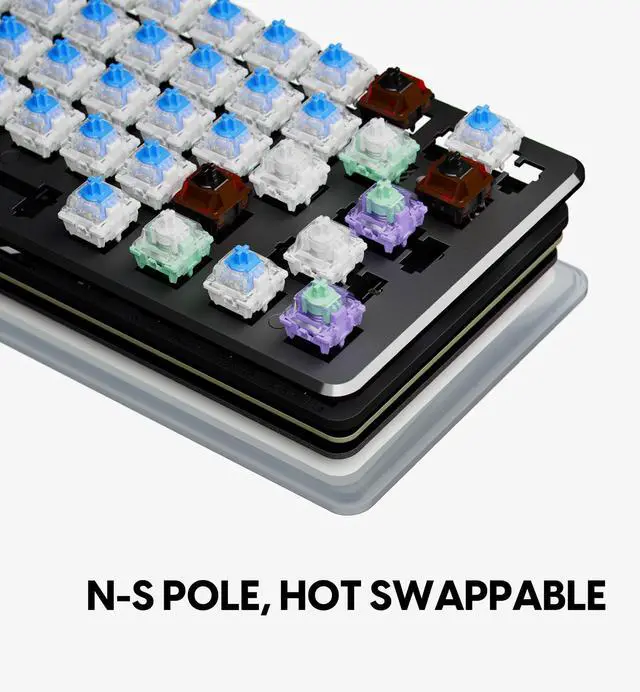 Alt view image 6 of 6 - PCMK3HE Gaming Keyboard, 60%, ANSI, White | Compact 60% Hall Effect gaming keyboard designed for fast response, precise control, and competitive gameplay