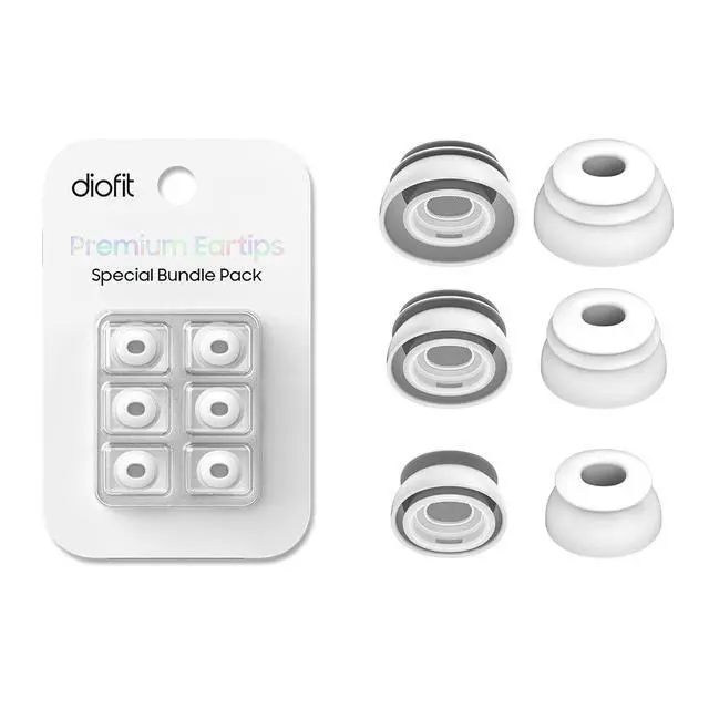 Alt view image 6 of 7 - Premium Multi-Flange Eartips for AirPods Pro 1&2 (S/M/L) Always Fits, Never Slips