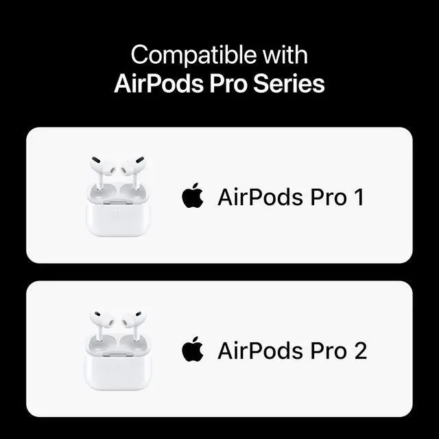 Alt view image 5 of 7 - Premium Multi-Flange Eartips for AirPods Pro 1&2 (S/M/L) Always Fits, Never Slips