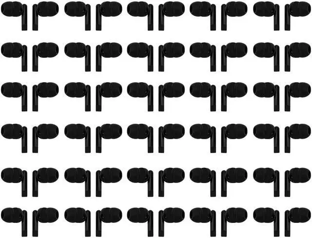 Main image of 100 Packs Earbuds Bulk Classroom Headphones Wired in Ear Disposable Student Black Earphones Individually Wrapped for School Travel or Home Use