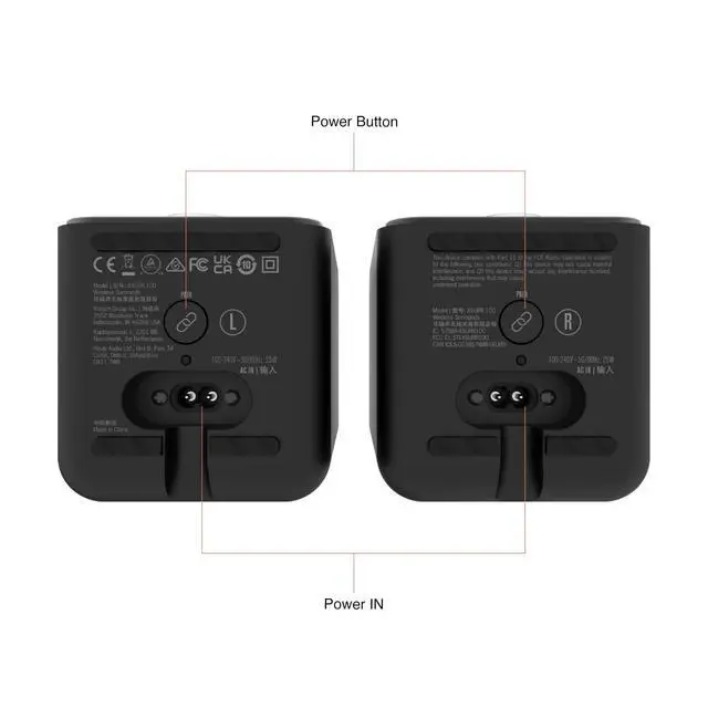 Alt view image 3 of 7 - Flexus SURR 100 Surround Sound Speakers with Immersive Dolby Atmos Technology - Black