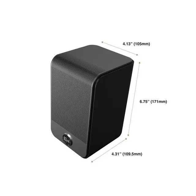 Alt view image 4 of 7 - Flexus SURR 100 Surround Sound Speakers with Immersive Dolby Atmos Technology - Black