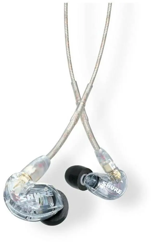 Main image of SE215 PRO Wired Earbuds - Professional Sound Isolating Earphones, Clear Sound & Deep Bass, Single Dynamic MicroDriver, Secure Fit In Ear Monitor, plus Carrying Case & Fit Kit - Clear (SE215-CL)
