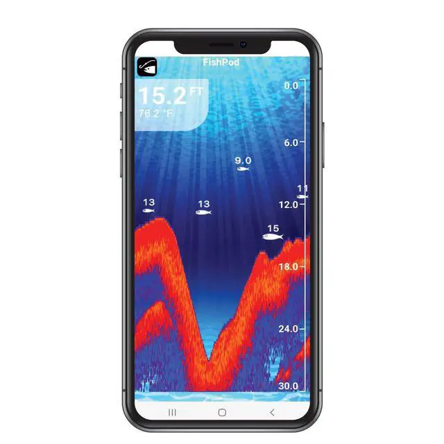 Alt view image 6 of 7 - FishPod 5X Bluetooth Fish Finder with AI Technology