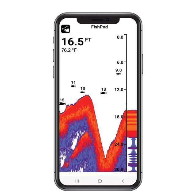 Alt view image 7 of 7 - FishPod 5X Bluetooth Fish Finder with AI Technology