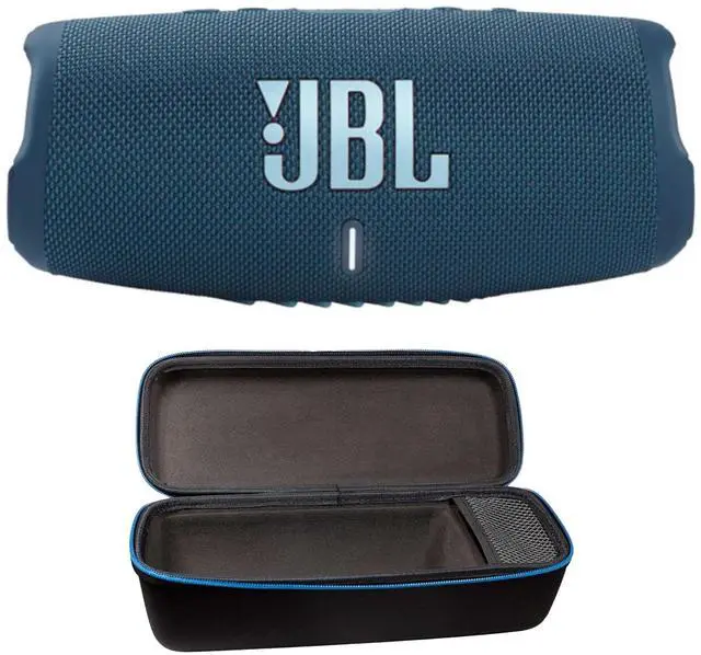 Main image of Charge 5 (Blue) + Bundle with divvi! Protective Hardshell Case (Black)