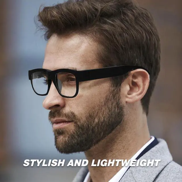 Alt view image 4 of 7 - Camera Glasses Video Recording Glasses Outdoor Hands-Free Recording Body Wearable with Camera HD 1080P for Men Women Outdoor Sport Hiking Biking Can Recording 90 Minutes