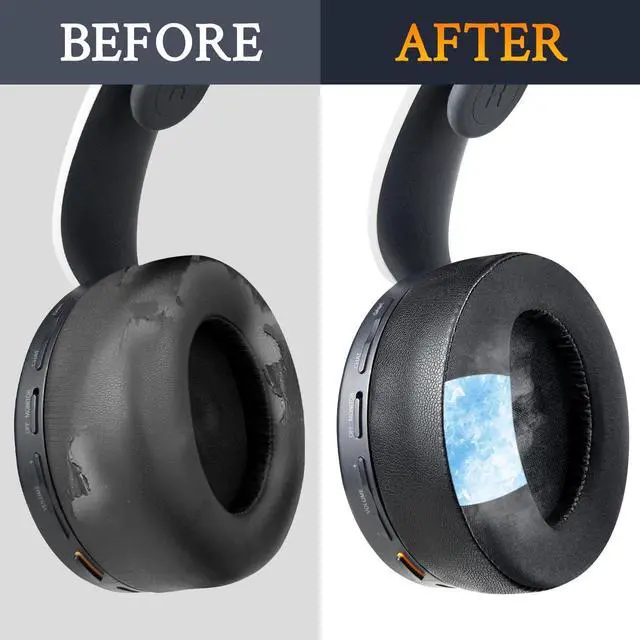 Alt view image 7 of 7 - Cooling Earpads for Sony Pulse 3D PS5 (Not Fit Pulse Elite) - Black