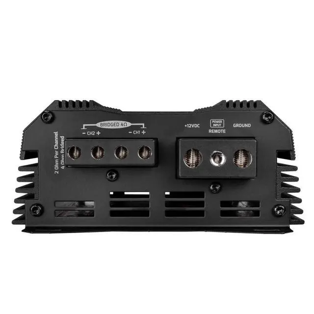 Alt view image 7 of 7 - MDX1200.2 2 Ohm Mini 2 Channel Car Audio Amplifier 2X 600 Watts RMS at 2 Ohm - Bridged 1CH 1200 Watt at 4 Ohm for Powersports, Motorcycles, ATV, for High Power Stereo Speaker Systems