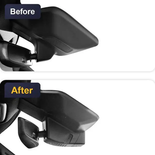Alt view image 2 of 6 - 4K Dash Cam Suitable for RAM 1500 2025 2026 RHO (HD2-D4120), Integrated OEM Look, UHD 2160P Video, Built-in WiFi & APP, Loop Recording, Collision Sensor, Night Vision, Plug & Play, 64GB Card