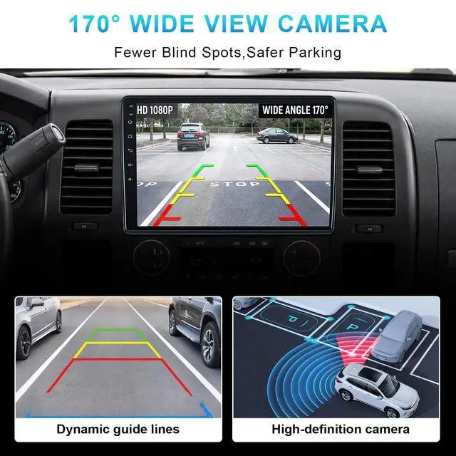 Alt view image 4 of 7 - Android 13 Car Radio Stereo for Chevy Silverado 2007-2013 GMC Sierra Yukon, 8Core 4+64GB Head Unit 10.2" Plug and Play, Support CarPlay & Android Auto, FM/AM
