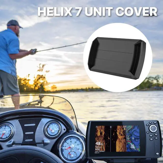 Alt view image 3 of 7 - Helix7 Cover - Heavy Duty Fish Finder Sun Cover,Helix 7 Silicone Screen Protector for 780036-1 UC H7 PR Helix 7,Fits Most of Helix 7 Series, Professional Protection for Screen from Sun/Weather Damage