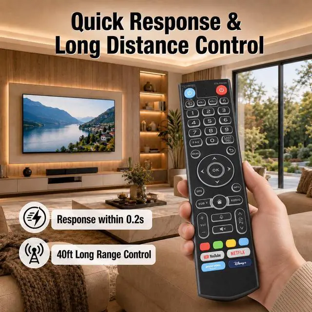 Alt view image 4 of 7 - for vSeeBox V3 Pro Replacement Backlit Voice Remote Control,Compatible with vSeeBox V6 Plus/Max V5 Pro V3 Plus/V3/V2/V1 Max/Elite Ultra