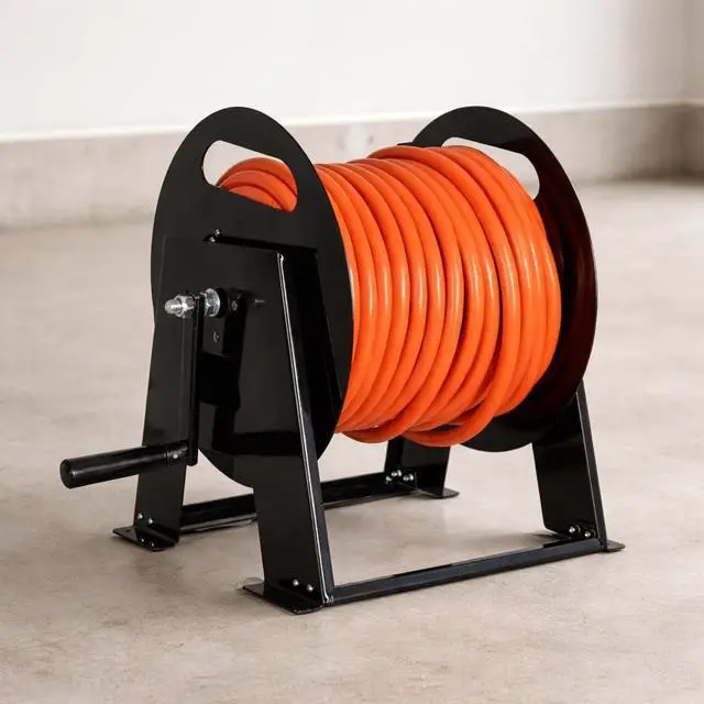 Main image of RV Power Cord Reel, Holds 50 Ft - 50 Amp | Heavy Duty RV Cord Storage Reel - For 50 Amp RV Power Cords Up to 50 Ft