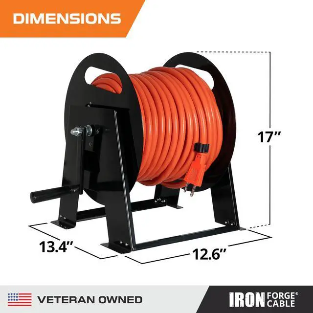 Alt view image 2 of 6 - RV Power Cord Reel, Holds 50 Ft - 50 Amp | Heavy Duty RV Cord Storage Reel - For 50 Amp RV Power Cords Up to 50 Ft