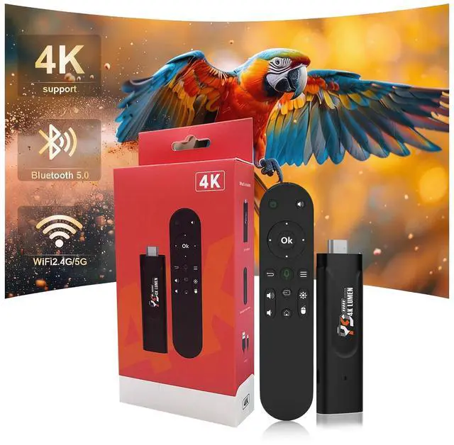 Main image of Android 13.0 TV Stick 4K, Ultra-Portable Smart TV Stick 2GB RAM 16GB ROM, Supports 2.4G/5G WiFi Bluetooth 5.0 USB HDR10 with Voice Remote Control for Home Theaters and Smart TV Upgrades