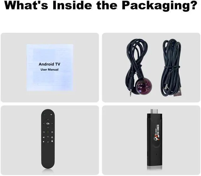 Alt view image 7 of 7 - Android 13.0 TV Stick 4K, Ultra-Portable Smart TV Stick 2GB RAM 16GB ROM, Supports 2.4G/5G WiFi Bluetooth 5.0 USB HDR10 with Voice Remote Control for Home Theaters and Smart TV Upgrades