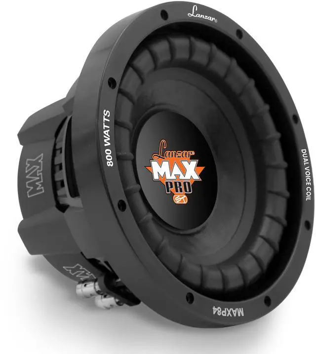 Main image of 8 inch Car Subwoofer Speaker - Black Non-Pressed Paper Cone, Aluminum Voice Coil, 4 Ohm Impedance, 800 Watt Power and Foam Edge Suspension for Vehicle Audio Stereo Sound System - MAXP84