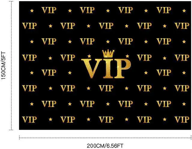 Alt view image 2 of 7 - 6.5 x 5 ft VIP Photography Backdrop Red Carpet Backdrop Film Movie Banner Paparazzi Props Party Accessory and Runner Red Carpet Runner 2.6 x 15 ft with Tape for Theme Party Decorations