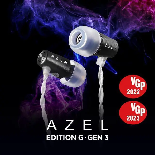 Alt view image 2 of 7 - AZEL GEN3 Gaming Earbuds with Mic for PS5, Xbox, PC & More | Japan's VGP Award Winner for 2 Consecutive Years, Tuned for FPS Games