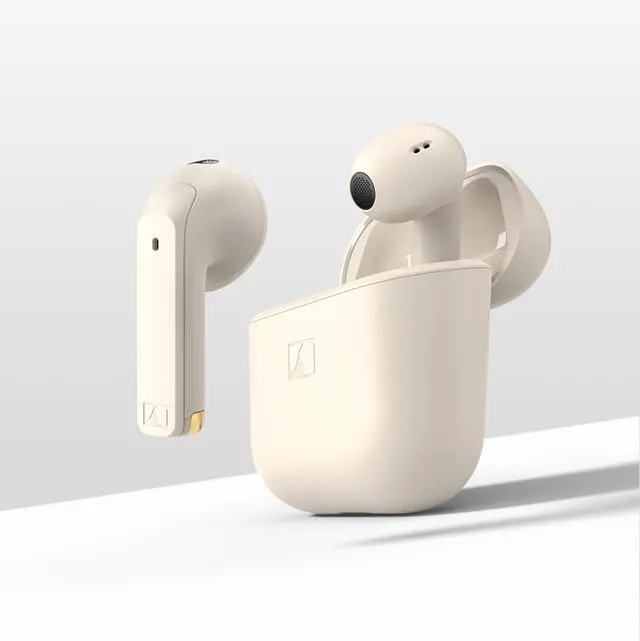 Alt view image 5 of 7 - ACCENTUM Open Wireless Earbuds, Open Ear Buds Design, Dynamic Sound & Bluetooth 5.3, IPX4 Splash Protection, 28 Hours Battery Life, USB-C Charging Case, Music, Phone Calls, Travel, Cream