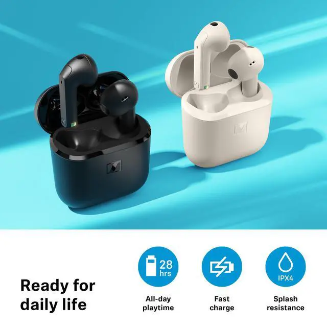 Alt view image 7 of 7 - ACCENTUM Open Wireless Earbuds, Open Ear Buds Design, Dynamic Sound & Bluetooth 5.3, IPX4 Splash Protection, 28 Hours Battery Life, USB-C Charging Case, Music, Phone Calls, Travel, Cream