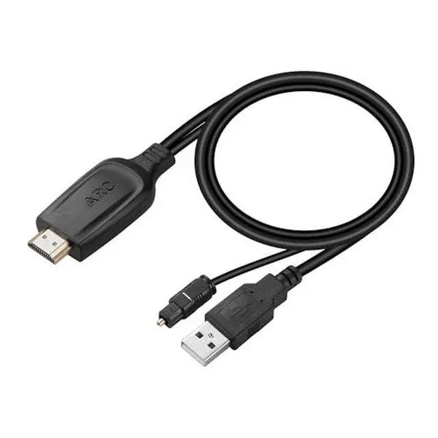 Alt view image 2 of 7 - 192KHz HDMI ARC to Optical Audio Converter for TV to Soundbar | Plug & Play-3.4ft/1.05m ARC Audio Extractor Adapter for Sound System Speaker Home Theater-Support PCM Dolby/DTS 5.1-No CEC