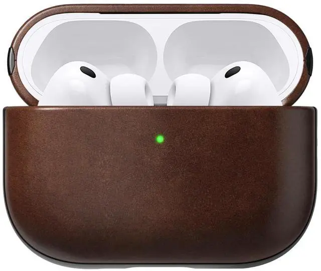Main image of Airpods Pro 3 Case in Rustic Brown Horween Leather, AirPods Pro 3rd gen Case Cover, Compatible with AirPods Pro Case 3rd, Case Cover, Qi and MagSafe Charging
