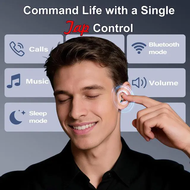 Alt view image 5 of 7 - Sleep Earbuds Bluetooth 6.0 in Ear, 2026 New Mini Sleep Headphones with Sleep Monitor and APP, Sleepbuds for Side Sleepers, 48H Playtime Sleep Earphones with Personal Alarm/Small Earplugs, Black