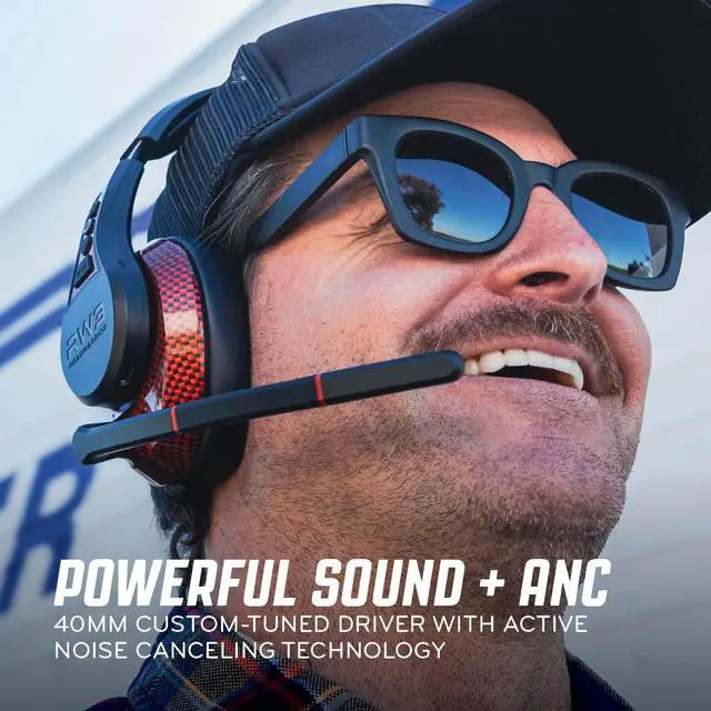 Alt view image 7 of 7 - RW3 Bluetooth Trucker Headset - 105dB 40mm Speaker AI ENC Mic | Noise Cancelling, 50+ Hour Battery Life, 180ft Wireless Range, ANC Audio, IP54 Rugged with Voice Control, Over-Ear Fit
