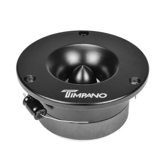 Alt view image 3 of 7 - TPT-ST3 Black Slim Super Tweeter, 600 Watts 4 Ohm, 105 dB, 1 in Voice Coil, 3.75 Inch Pro Car Sound System Bullet Tweeters (Pair)