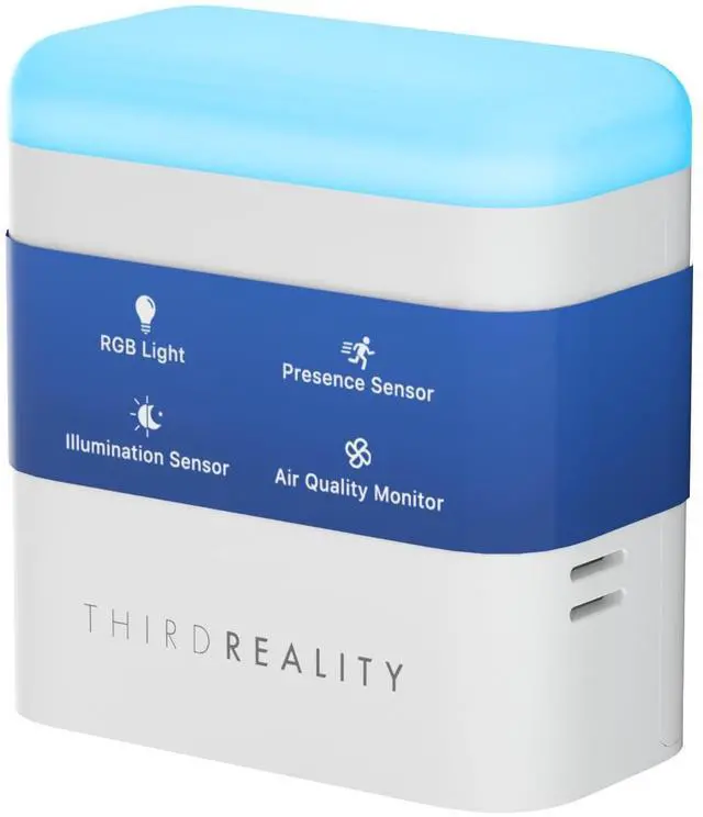 Main image of Smart Presence Sensor R3, 60GHz mmWave Radar, USB-C Powered, RGB Light with Status Indication, Illumination Sensor, Zigbee Repeater, Compatible with Home Assistant(ZHA&Z2M), SmartThings