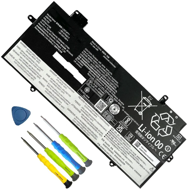 Main image of L20C4P71 L20M4P71 Battery for Lenovo ThinkPad X1 Carbon 9th 10th 11th Gen for Lenovo ThinkPad X1 Yoga 6th 7th 8th Gen 2021 Series SB10T83216 SB10T83217 5B10W13974 L20L4P71 L20D4P71 15.44V 57Wh