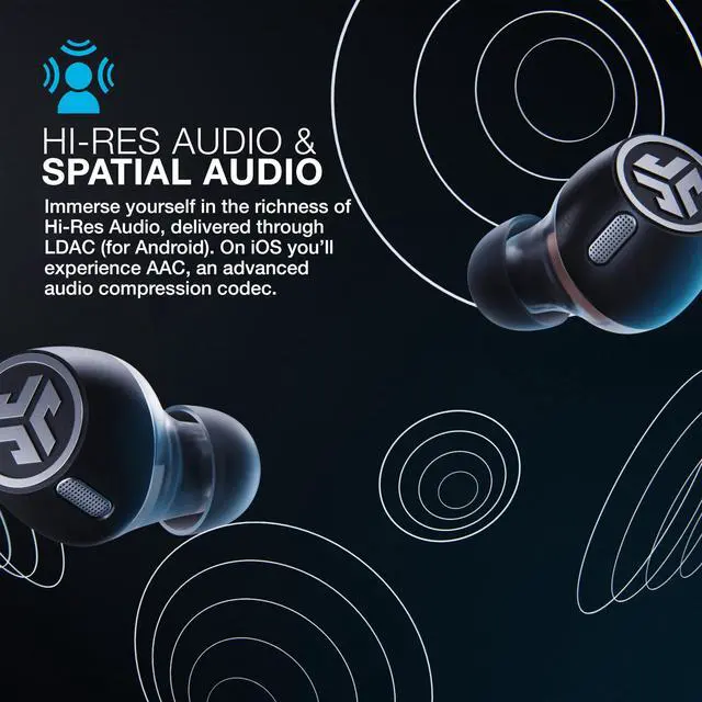 Alt view image 3 of 7 - Epic Lab Edition, True Wireless Earbuds, Hybrid Dual Drivers, Spatial Audio, Black
