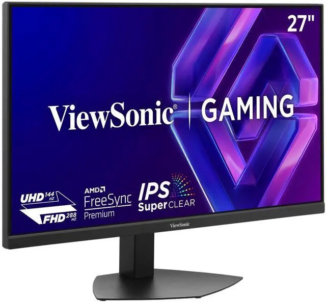 Main image of VX2730D-4K 27 Inch 4K UHD Gaming Monitor, Up to 288Hz, IPS, PC | 0.5ms, AMD FreeSync Premium, HDMI, DisplayPort, Advanced Ergonomics, Switchable Refresh Rate, Console Play, Fast Action Desk