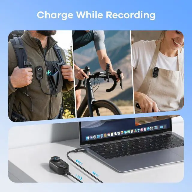 Alt view image 6 of 7 - 4K Mini Wearable Body Camera with Waterproof Floating Hand Grip 40M Underwater POV Camera, Magnetic Thumb-Size Action Cam, 6-Axis Stabilization, Hands-Free Recording for Snorkeling/Surfing