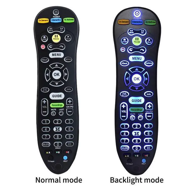 Alt view image 7 of 7 - S30 S30-S1B Remote for AT&T U-Verse Receiver | S30 Remote Replacement with U-Verse Receiver Cable Box ISB7005 ISB7000, Remote with Backlit Function