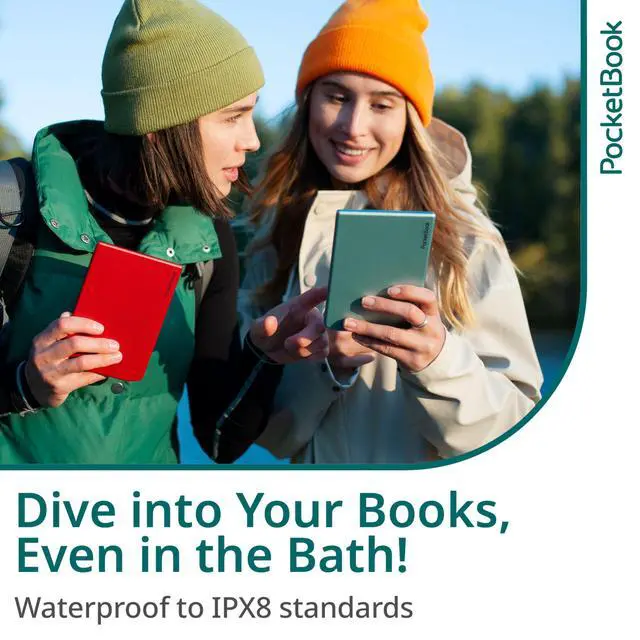 Alt view image 2 of 7 - Verse Pro E-Reader Waterproof | Eye-Friendly 6'' E-Ink Carta HD Touchscreen | Audio-Book & E-Book Reader | Text-to-Speech Function | SMARTlight | 16GB | WiFi & Bluetooth | Azure