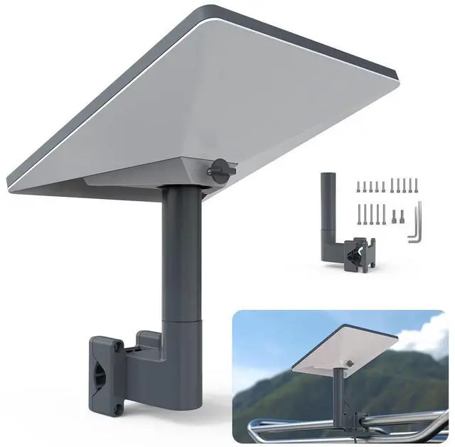 Main image of Starlink Mini Mount,RV Ladder Mount for Starlink Mini/Mini X,Aluminum Alloy Starlink Kit with Installation Range 0.8-1.97Pipe Adapter for RV/Ladder/Pole/Rack/Roof Starlink Mini Accessories