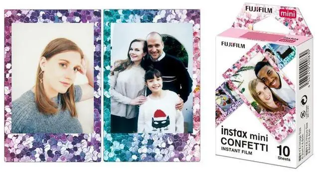 Alt view image 3 of 4 - Instax Confetti Mini Film 10 Exposures | Compatible with Cameras, Stunning Designs, Captivate Memories, Vibrant Colorful Instant Photos, (3 items)