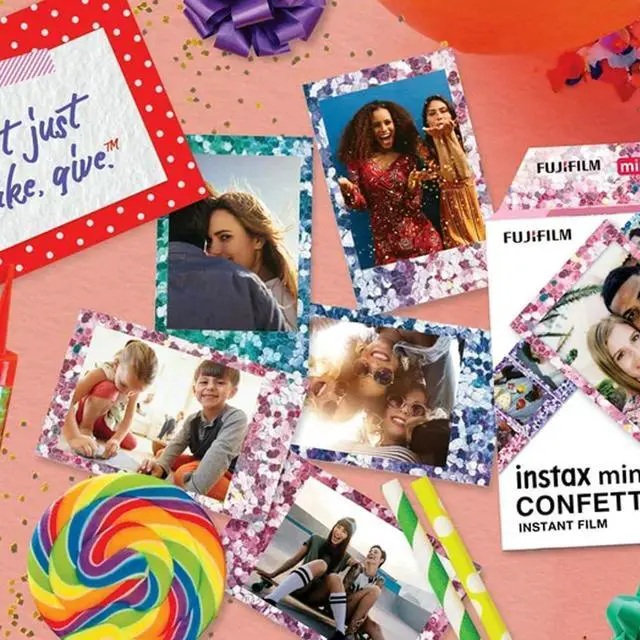 Alt view image 2 of 4 - Instax Confetti Mini Film 10 Exposures | Compatible with Cameras, Stunning Designs, Captivate Memories, Vibrant Colorful Instant Photos, (3 items)