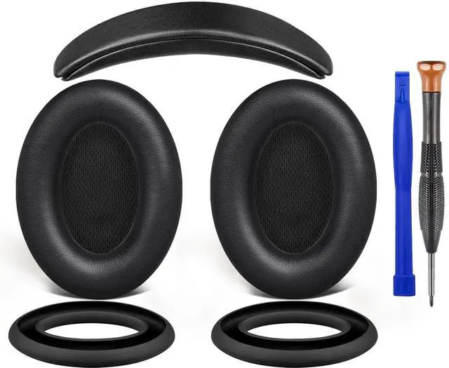 Main image of Replacement Kit for Bose QC15 and QC2- Black | (Not Fit QC35/QC25/QC45/AE2), Earpads + Headband + Silicone Sweat Cover