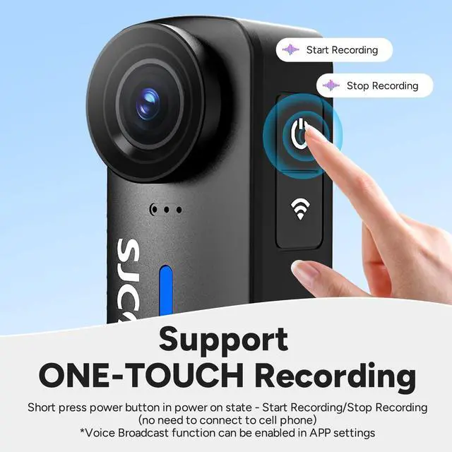 Alt view image 3 of 7 - C110Plus,4K Underwater Body Camera,Wearable POV Camera,Action cam | 170° Wide Angle,3H recording, F1.8 Aperture, 6-Axis Stabilization